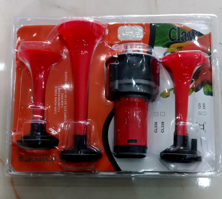 بوق سه لول بادی برقی ۱۲ ولت برند (Claw) کلاو (تکی و عمده)