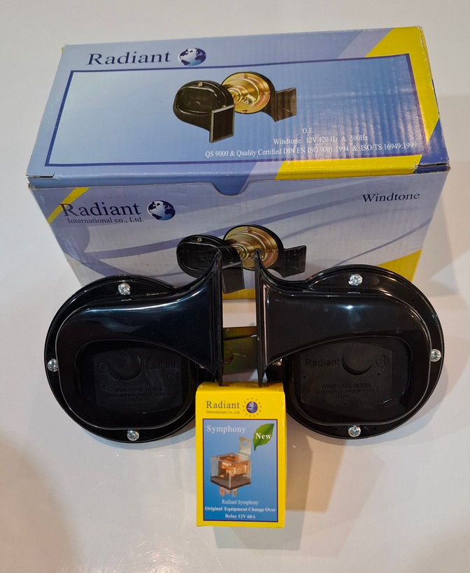 بوق شورلتی ویندتن برند (Radiant) رادیانت اصل هند 12 ولت همراه با آفتامات 60 آمپر(عمده و تکی )