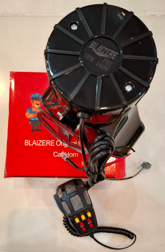 بوق آژیر پلیسی بلیزر (BLAIZERE) 12 ولت 160 وات (تکی و عمده)
